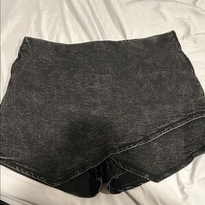 Women's Charcoal Wrap Shorts